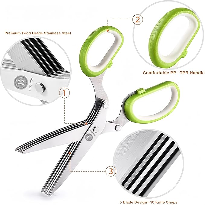 5 Blade Herb Scissors