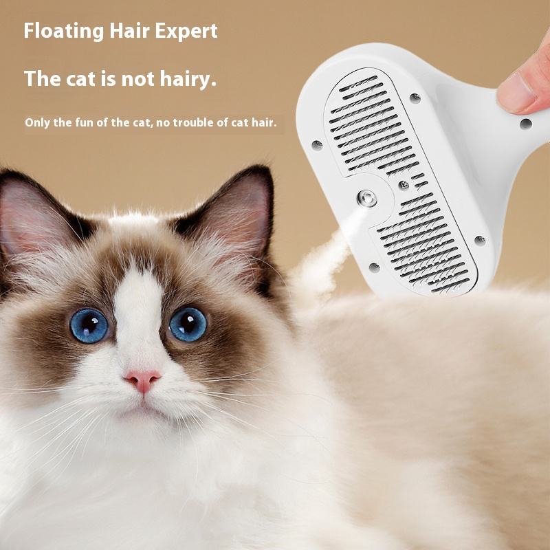 Pet Spray Grooming Brush Self Cleaning Dog Hair Removal Brush Steamy Cat Brush for Shedding Steam Spray Pet Hair Cleaning Comb