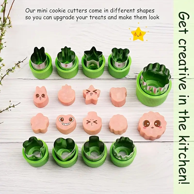 Fruit and vegetable cutter shape mini pie pastry biscuit stamp mould sandwich cutter shape cutter for food baking