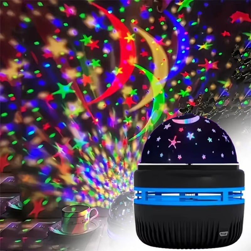 Top Quality Rotating Star Sky Moon and Stars LED Lights Projector for Kids for Bedroom and Party Decor