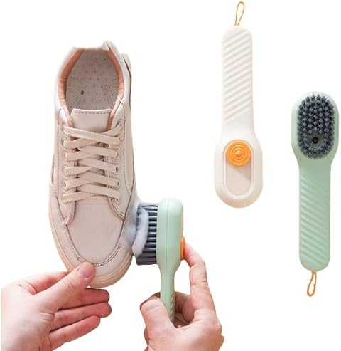 Multifunction Cleaning Shoe Brush Soft Automatic Liquid Shoe Brush Long Handle Clothes Soap Brush With Hook Clean Tool