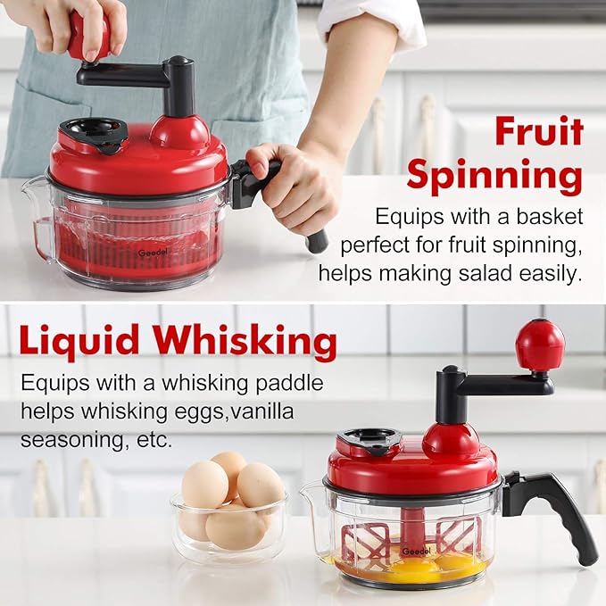 New design Kitchen Accessories All in One Manual Rotary Food Chopper