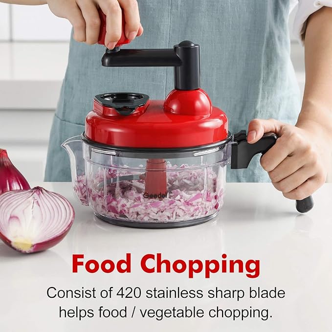 New design Kitchen Accessories All in One Manual Rotary Food Chopper