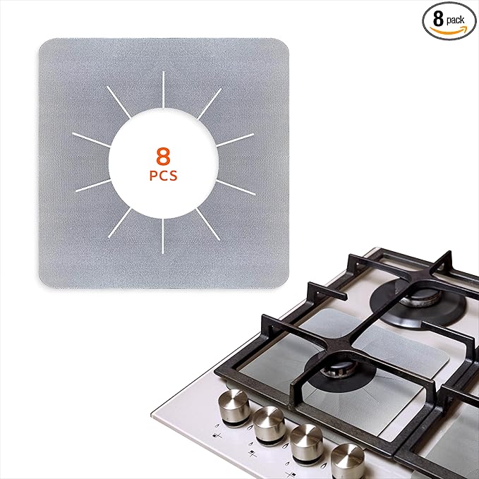 High Quality Cooking Protectors Black Gas Stove burner Covers Gas Stove Mat