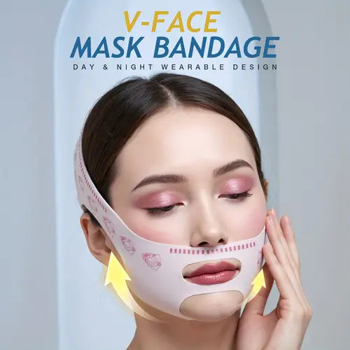 Face V Shaper Facial Slimming Bandage Relaxation Lift Up Belt Shape Lift Reduce Double Chin Face Thining Band Massage