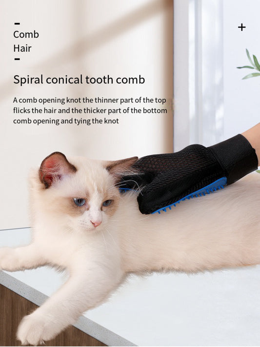 Pet Dog Cat Grooming Cleaning Hair Remover Glove Bathing Shower Massage for Dogs & Cats Pet Cleaning Silicone Gloves