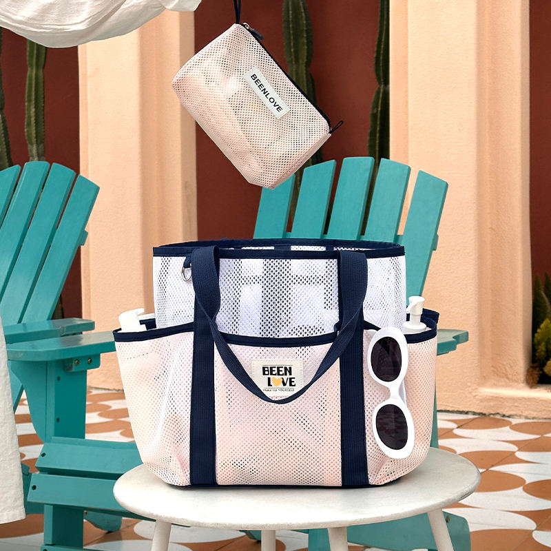 Fashion Mesh Handbag Shoulder Bags with Large Capacity