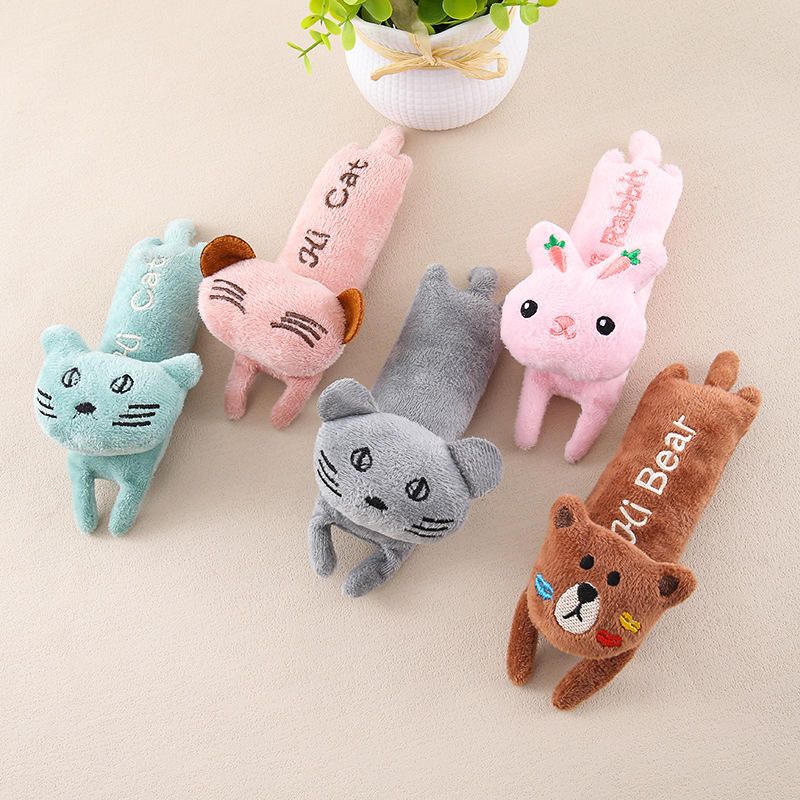 Durable Plush Pet Chew Toy for Cats and Dogs - Soft and Interactive Playtime