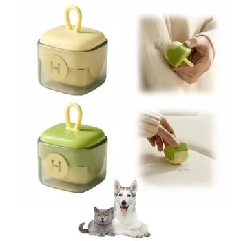 Mini Reusable Pet Hair Remover Plastic Portable Lint Roller Animal Hair Removal Roller Brush for Dog Cat
