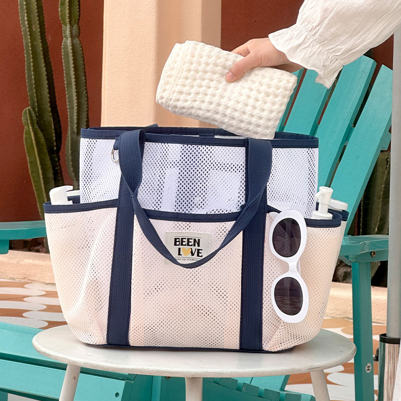 Fashion Mesh Handbag Shoulder Bags with Large Capacity
