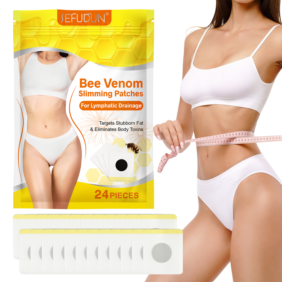 24Pcs Bee Venom Slimming Patches – Target Belly Fat & Detox Naturally