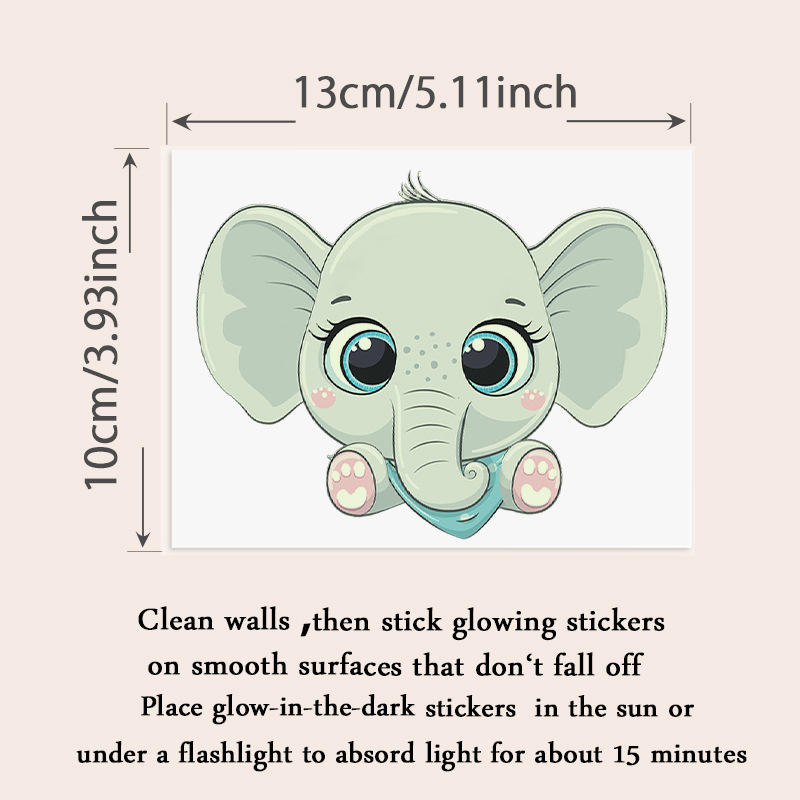 Luminous Cartoon Stickers Home Decoration Light Wall Switch Sticker Cute Removable Stickers