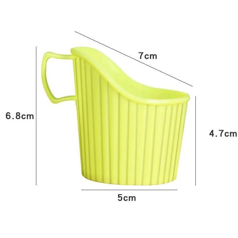 Eco-Friendly Disposable Thickened Plastic Cup Holder with Convenient Handle Anti-Scalding Heat-Insulating for hot Drinking