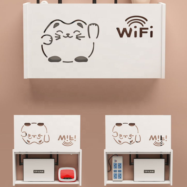 WIFI Storage Rack Router Storage Box Wall Mounted Storage Box