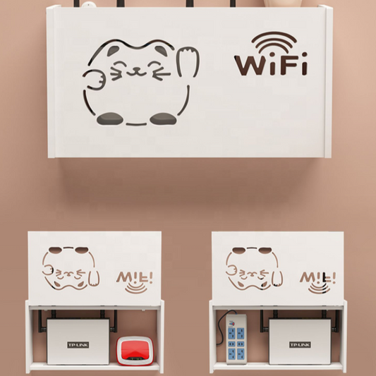 WIFI Storage Rack Router Storage Box Wall Mounted Storage Box