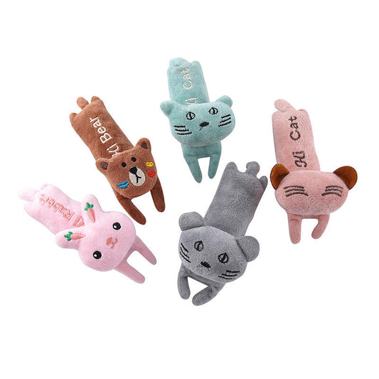 Durable Plush Pet Chew Toy for Cats and Dogs - Soft and Interactive Playtime