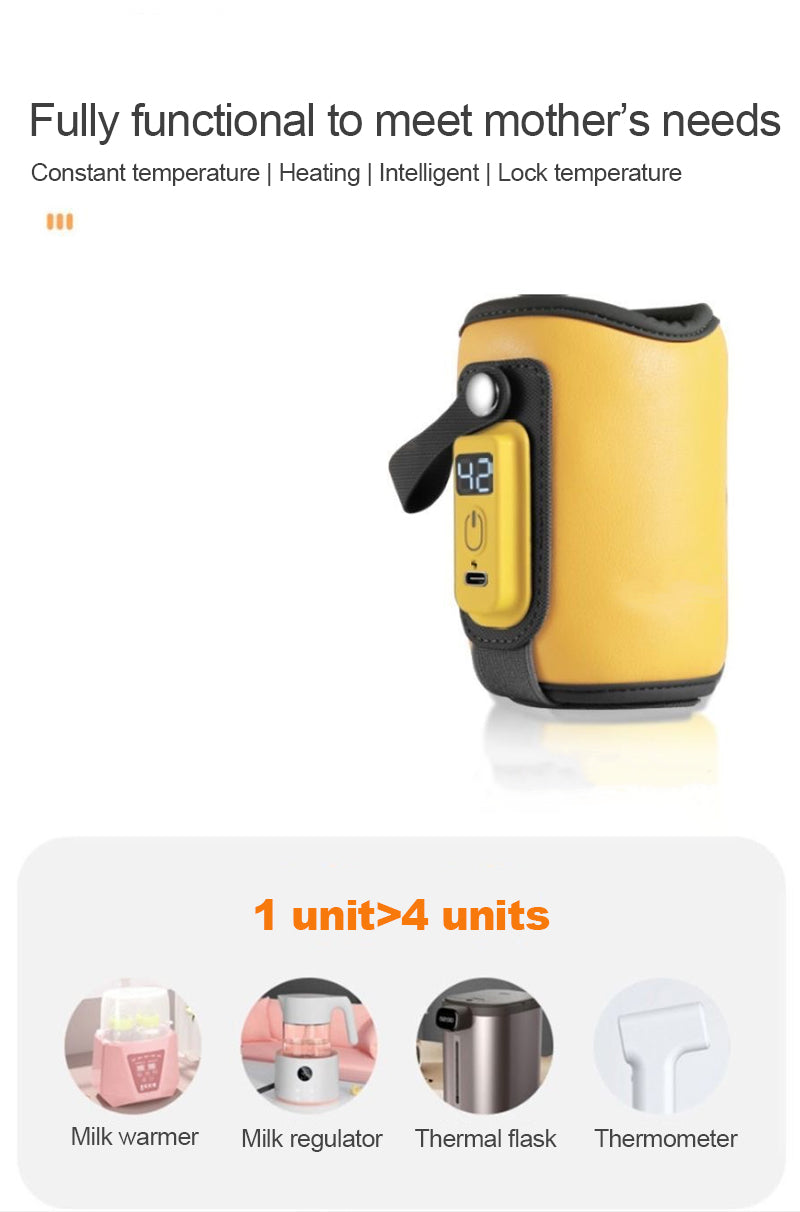New Upgraded Portable USB Milk Water Warmer Stroller Insulated Bag Baby Nursing Bottle Heater
