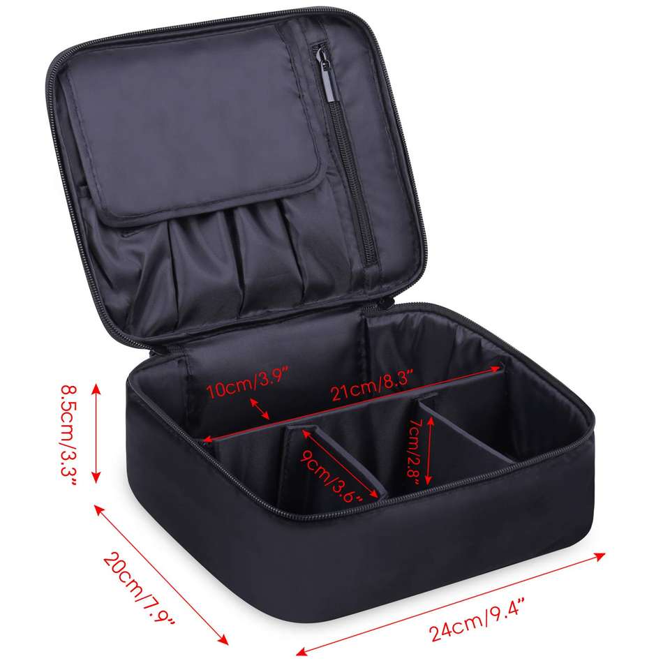 Travel Makeup Bag Large Makeup Case Organizer Toiletry Brush Cosmetic Bag for Women Girls
