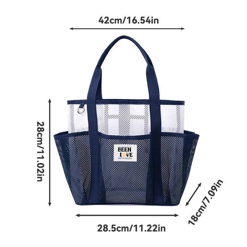 Fashion Mesh Handbag Shoulder Bags with Large Capacity