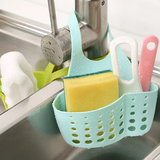 Kitchen Sink Sponge Holder Draining Rack Silicone Rack Anti Slip Soap Dish Storage Organizer