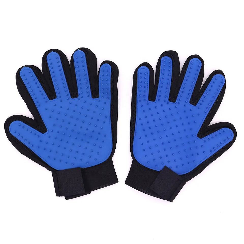 Pet Dog Cat Grooming Cleaning Hair Remover Glove Bathing Shower Massage for Dogs & Cats Pet Cleaning Silicone Gloves