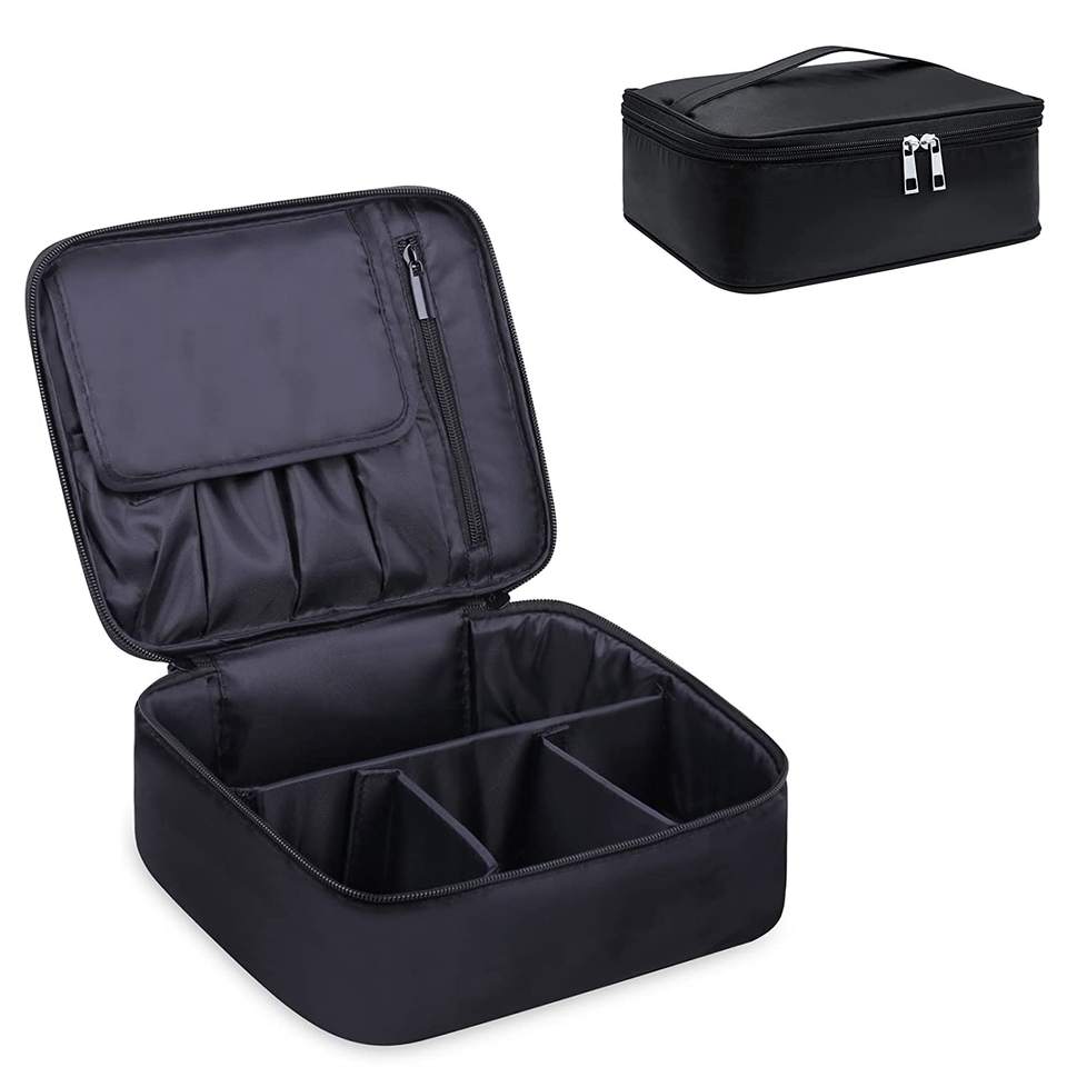 Travel Makeup Bag Large Makeup Case Organizer Toiletry Brush Cosmetic Bag for Women Girls
