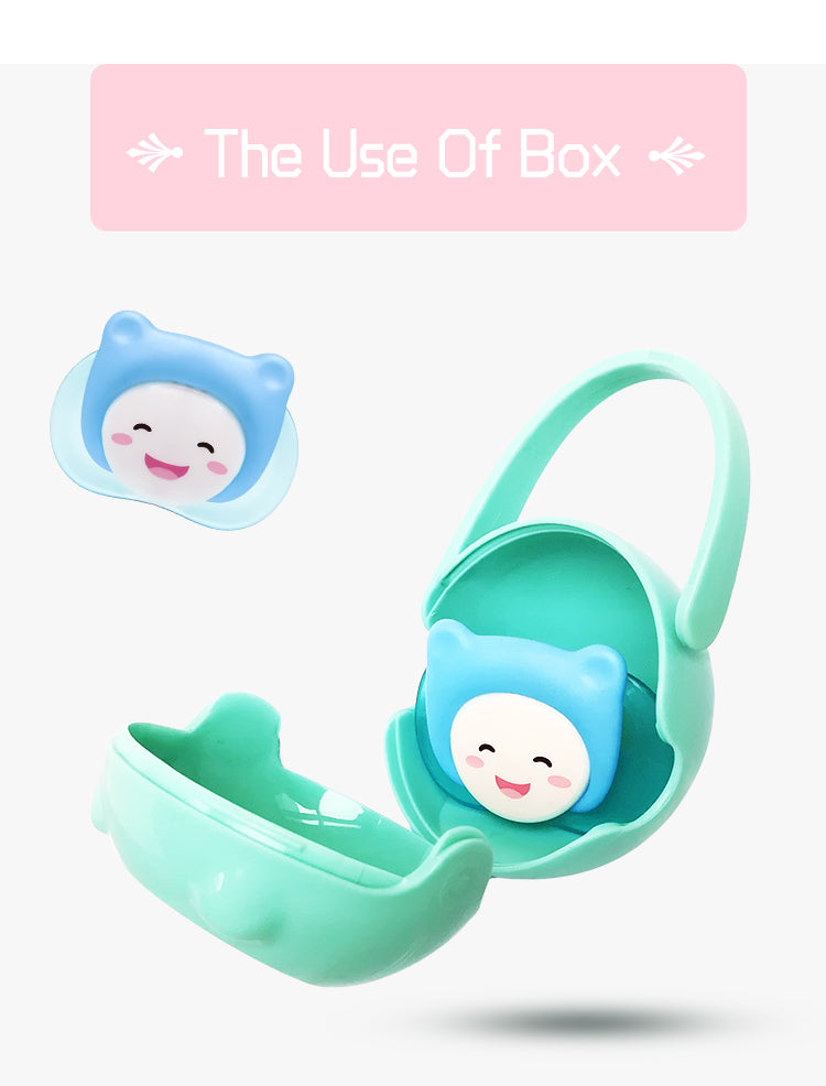 Baby Dummy Case Soother Sterile Carrying case Silicone Pacifier Holder Clip Plastic Pacifier Case Nipple Box