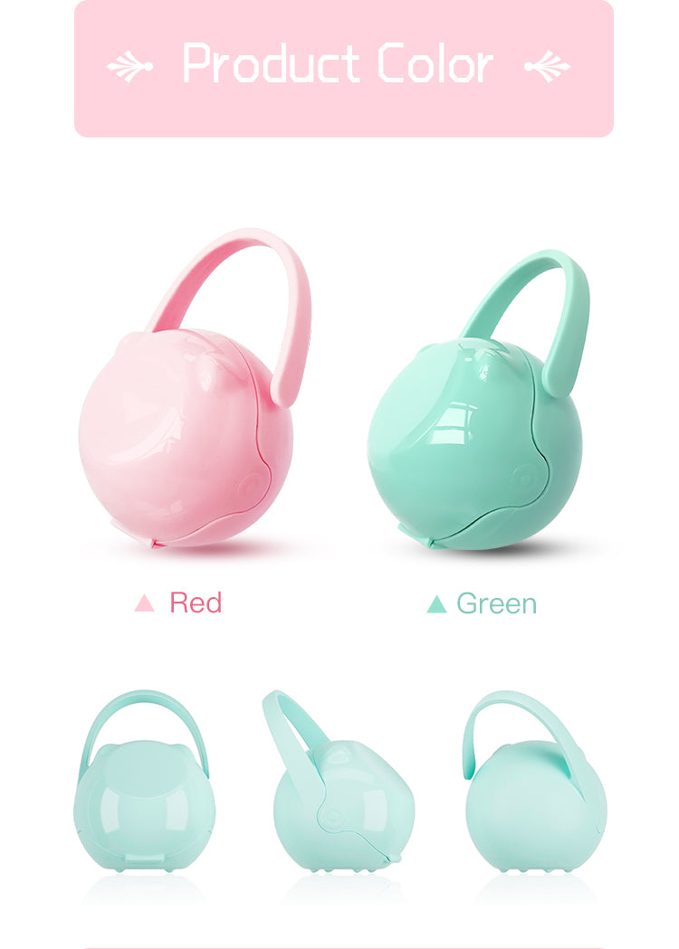 Baby Dummy Case Soother Sterile Carrying case Silicone Pacifier Holder Clip Plastic Pacifier Case Nipple Box