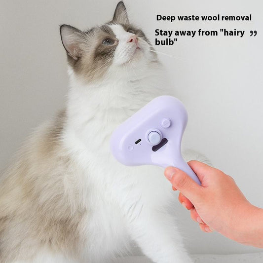 Pet Spray Grooming Brush Self Cleaning Dog Hair Removal Brush Steamy Cat Brush for Shedding Steam Spray Pet Hair Cleaning Comb