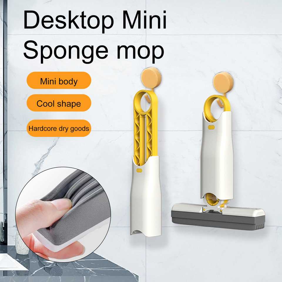 Wiper Handheld PP Material Glass Cleaner Mop , No Hand Wash Needed Mini Mop