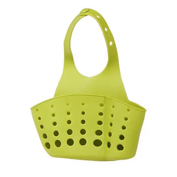 Kitchen Sink Sponge Holder Draining Rack Silicone Rack Anti Slip Soap Dish Storage Organizer