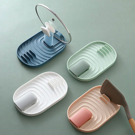 Kitchen Spatula Ladle Shelf Bird Shape Spoon Rest Pot Lid Holder Rack Cover Multifunctional Stand Containers with Pot Clips