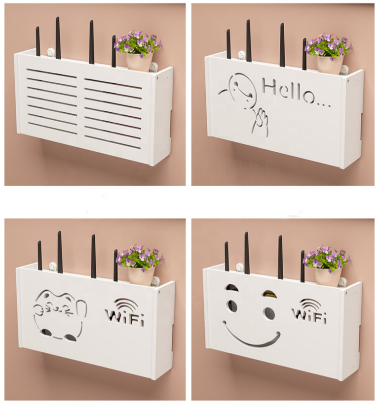 WIFI Storage Rack Router Storage Box Wall Mounted Storage Box