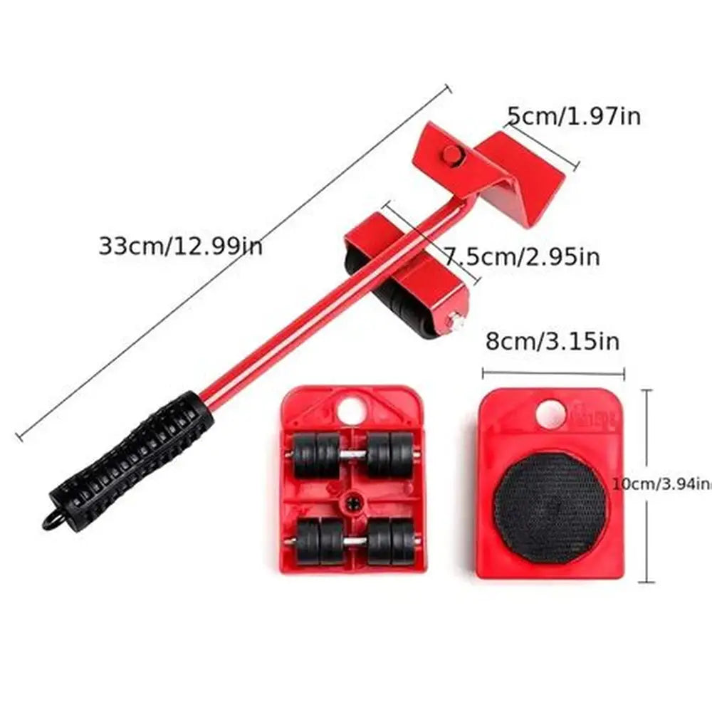 Furniture Moving Tool -Heavy Object Mover Furniture Lifter and Wheel Bar Hand Tools Set
