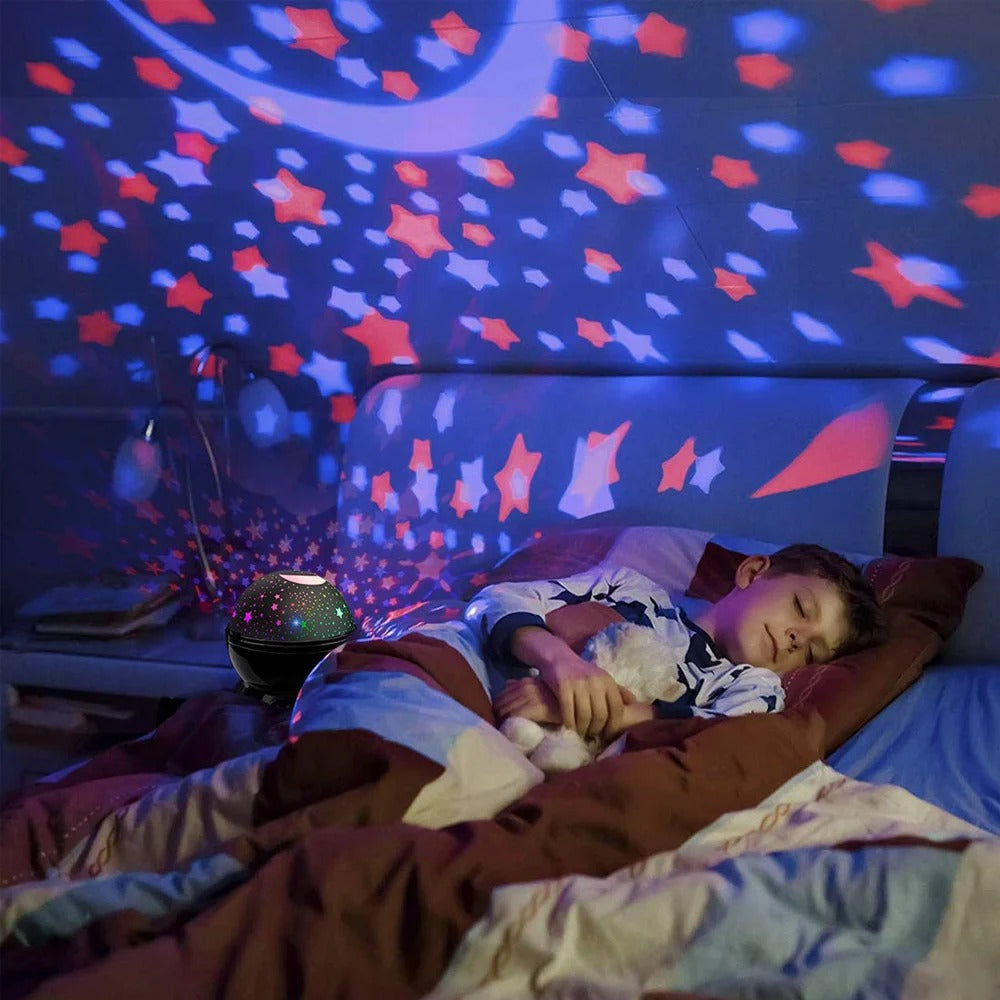 Top Quality Rotating Star Sky Moon and Stars LED Lights Projector for Kids for  Bedroom and Party Decor