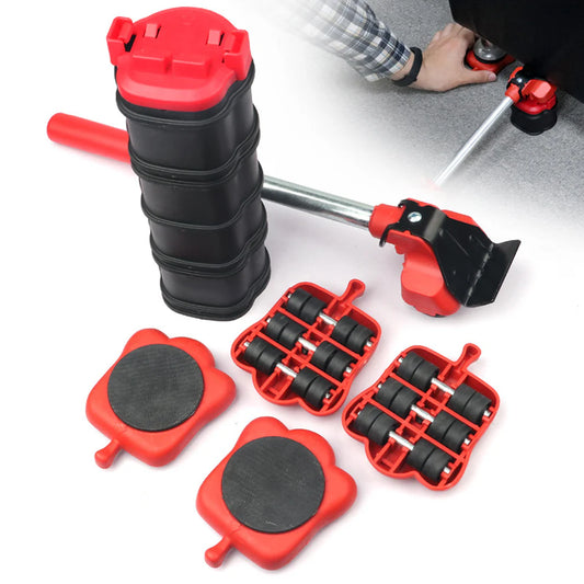 Furniture Moving Tool -Heavy Object Mover Furniture Lifter and Wheel Bar Hand Tools Set
