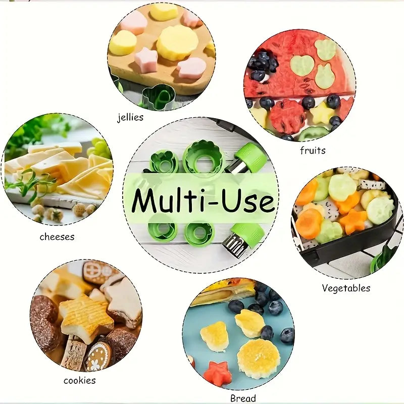 Fruit and vegetable cutter shape mini pie pastry biscuit stamp mould sandwich cutter shape cutter for food baking