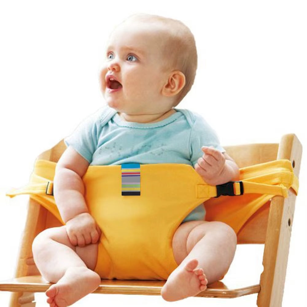 Child Seat Harness Foldable & Portable Baby Meal Strap with Safety Fixed Belt Toddler Safety Belt for Baby Dining Chair