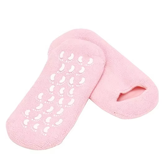 Premium Quality Anti-Cracking Moisturizing Foot Care Women's Reusable Silicone Gel Heel Socks for Cracked Heels