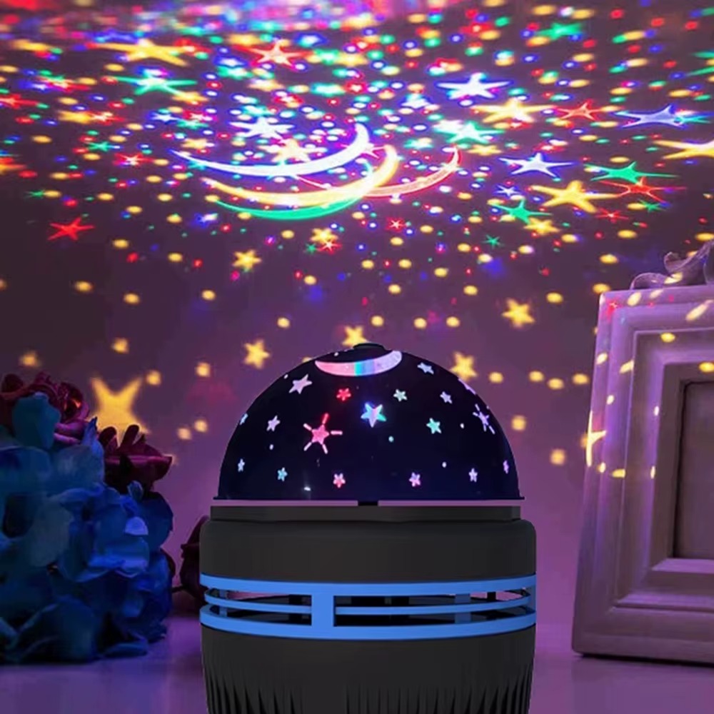 Top Quality Rotating Star Sky Moon and Stars LED Lights Projector for Kids for  Bedroom and Party Decor