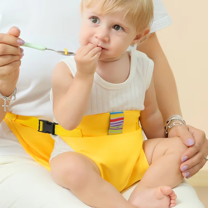 Child Seat Harness Foldable & Portable Baby Meal Strap with Safety Fixed Belt Toddler Safety Belt for Baby Dining Chair
