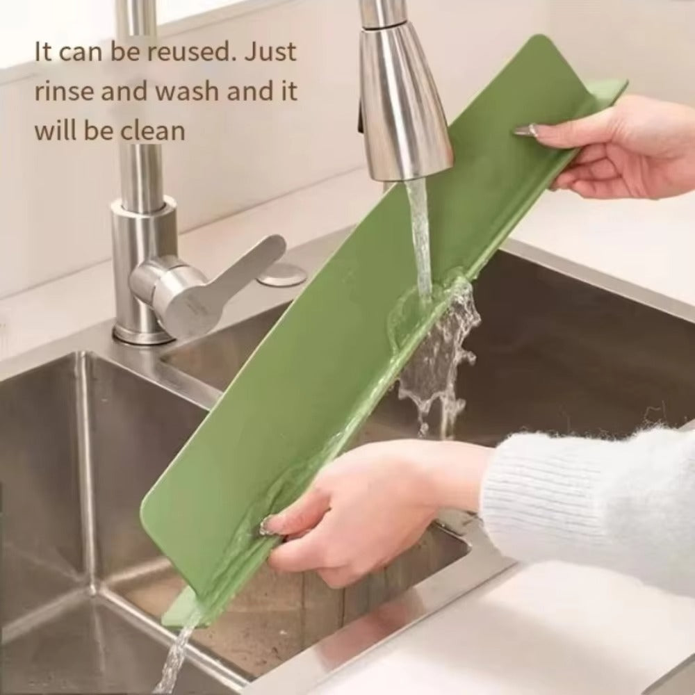 Household Kitchen High Silicone Water Baffle Silicone Sink Splash Guard