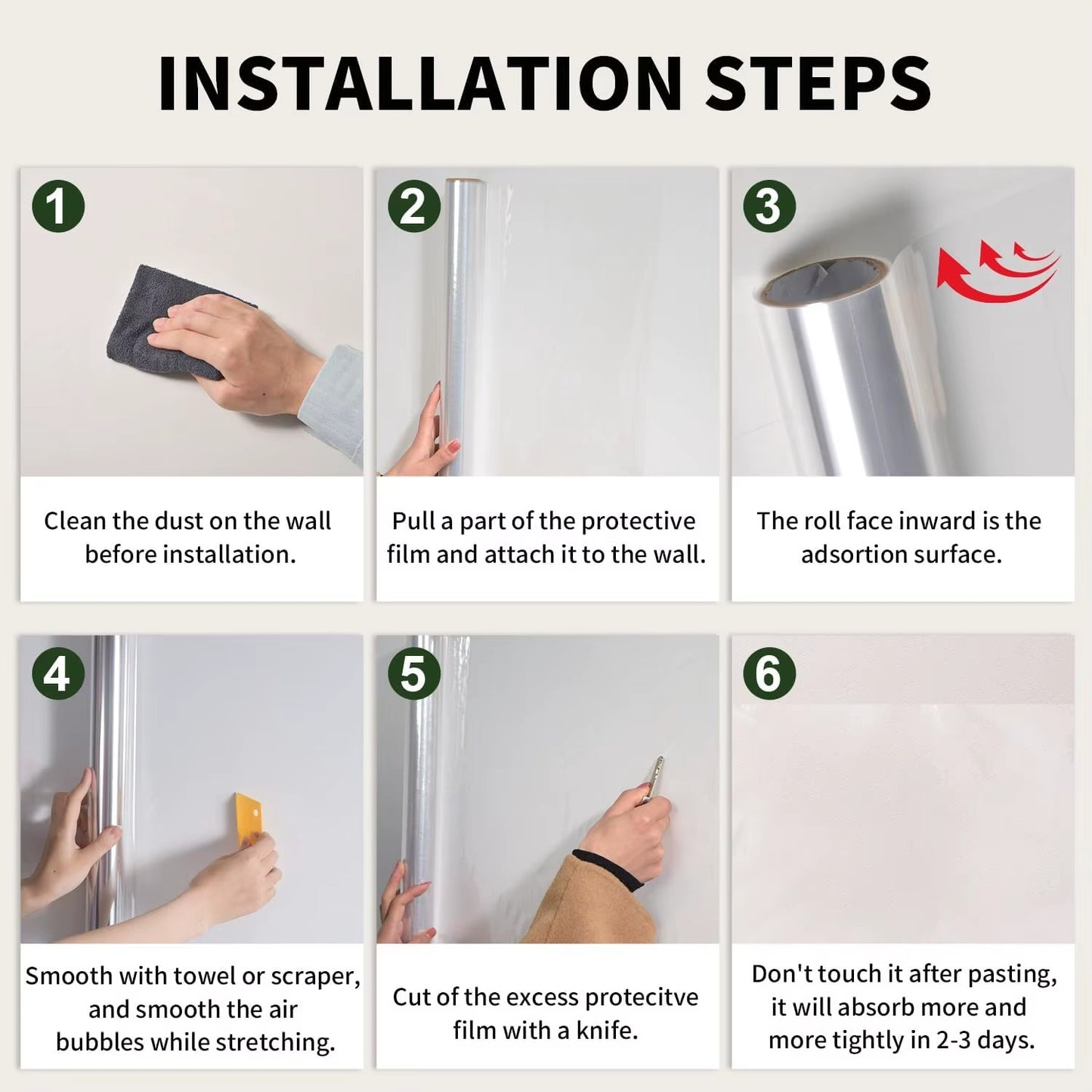 Self-adhesive wallpaper waterproof wall protection stickers