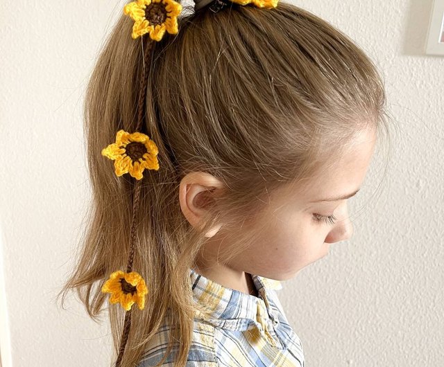 Crochet hair accessories